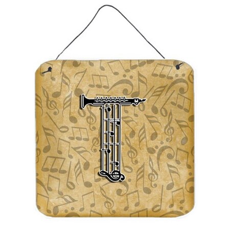 Carolines Treasures Letter T Musical Instrument Alphabet Wall and Door Hanging Prints CJ2004-TDS66